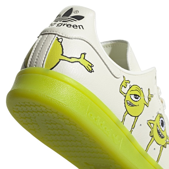 Adidas Stan Smith Originals Monsters Inc Mike Wazowski Disney Primegreen 8.5 9.5 - Picture 14 of 16